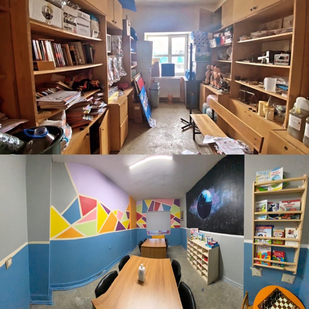 Güzelova Köyü İlkokulu Kütüphanesi